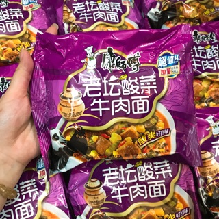 Mì bò dưa chua loại gói