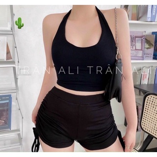 Sét gân quần rút dây + áo yếm hot hit