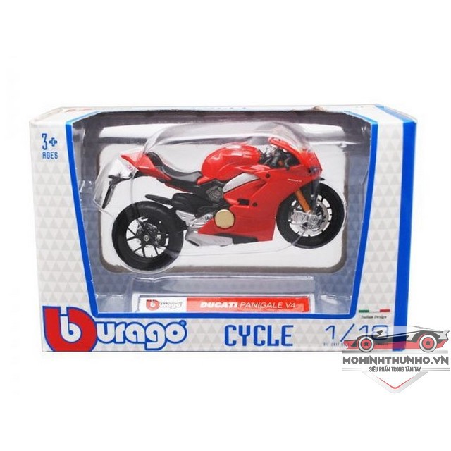 Xe mô hình mô tô Ducati Panigale V4, tỉ lệ 1:18