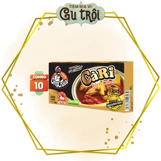 Combo 10 Hộp Viên Gia Vị CÀ RI Ông Chà Và Gold 120gr
