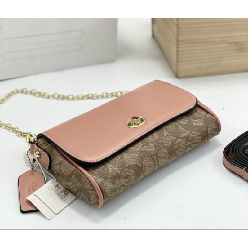 TÚI C.O.A.C.H DÁNG KẸP NÁCH XUẤT XỊN SIZE 22CM