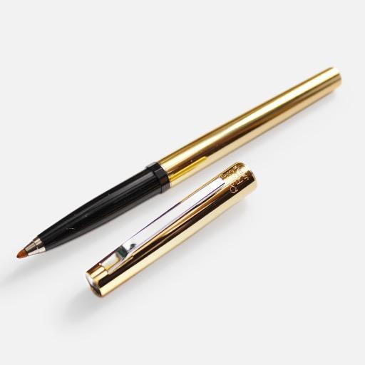 Bút ký tên, viết mực gel Pentel RS3 vỏ mạ vàng/ bạc nét bút 0.8mm màu mực xanh/ đen- Chính hãng
