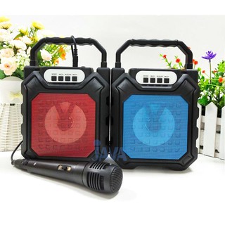 Loa bluetooth YD 668 tặng kèm mich hát