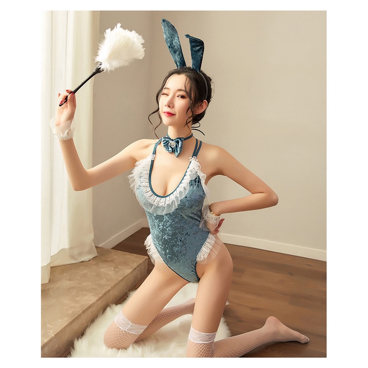 Đồ Ngủ Cosplay Hóa Trang Con Thỏ Playboy Sexy Chất Nhung Cao Cấp | BigBuy360 - bigbuy360.vn