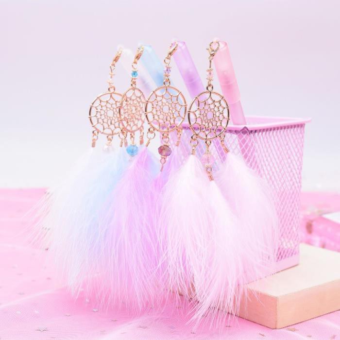 Xả kho giá rẻ Bút gel dreamcatcher lông vũ Pika shop