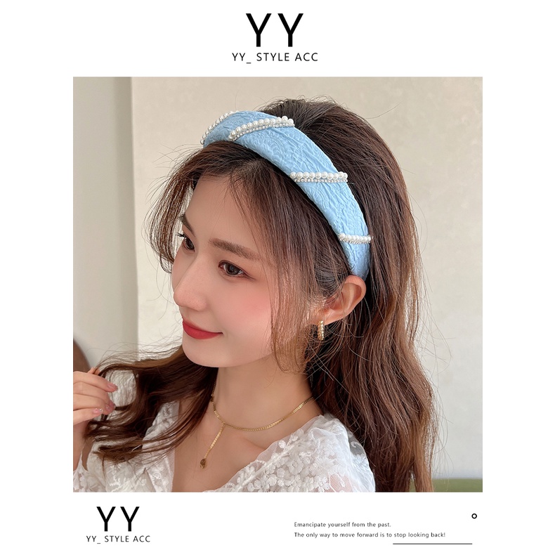 Băng Đô Cài Tóc Đính Ngọc Trai Xinh Xắn Thời Trang Dành Cho Nữ