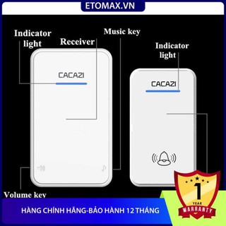 CHUÔNG CỬA KHÔNG DÂY CACAZI A8