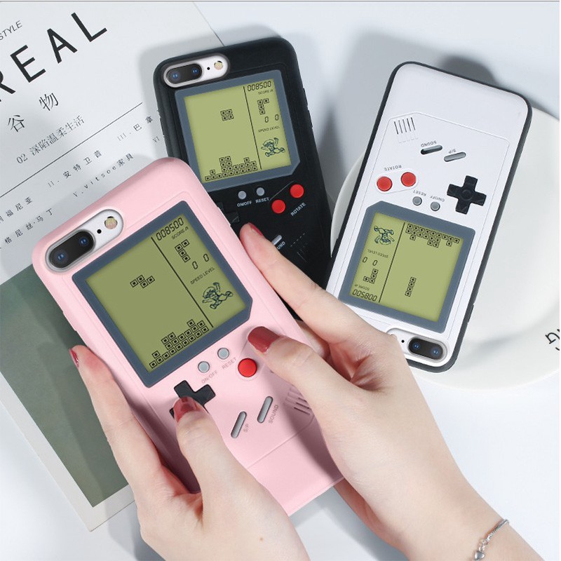 Ốp điện thoại TPU dẻo hình máy chơi game cổ điển thích hợp cho iPhone 6 6s 7 8 plus X XR XS MAX