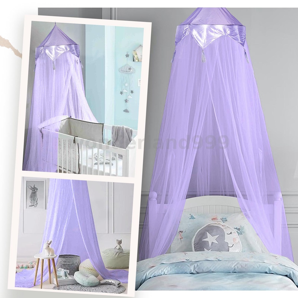 Rèm Che Giường Ngủ Dạng Vòm Tròn Dễ Lắp Đặt Cho Người Lớn Và Trẻ Em