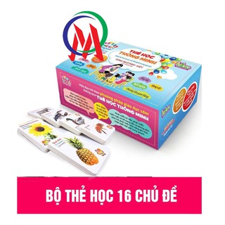 [Hàng hót giá rẻ] BỘ THẺ HỌC THÔNG MINH 16 CHỦ ĐỀ (416 THẺ)