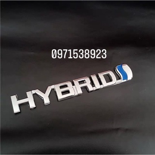 logo HYBRID dán thân xe hàng cao cấp