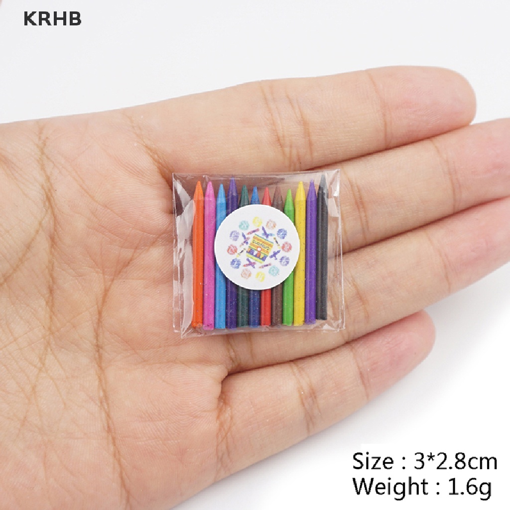 1 Set Hộp Màu Nước Mini 1: 12 Trang Trí Nhà Búp Bê Mới