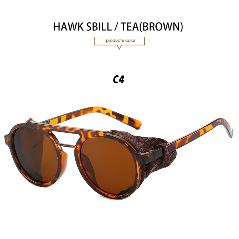 Kính Mát Tròn Chất Lượng Cao Phong Cách Steampunk Cho Nam Và Nữ