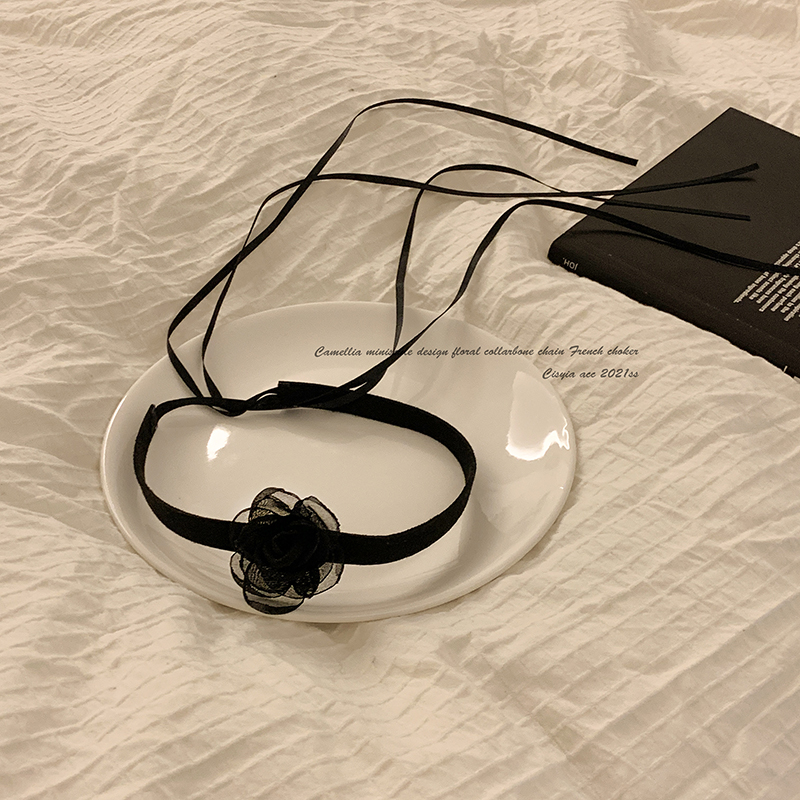 Vòng Cổ Họa Tiết Hoa Hồng Xinh Xắn Phong Cách Hàn Nhật Cho Nữ
