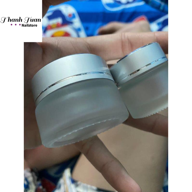 Hũ thủy tinh đựng mỹ phẩm, bột làm nail các loại  - Phụ kiện đồ nail