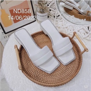 Dép bệt nữ quai ngang đế vuông 3 phân thời trang
