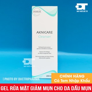 Gel rửa mặt Aknicare Cleanser giảm mụn viêm, mụn mủ và ngăn ngừa mụn cho da dầu mụn 200ml