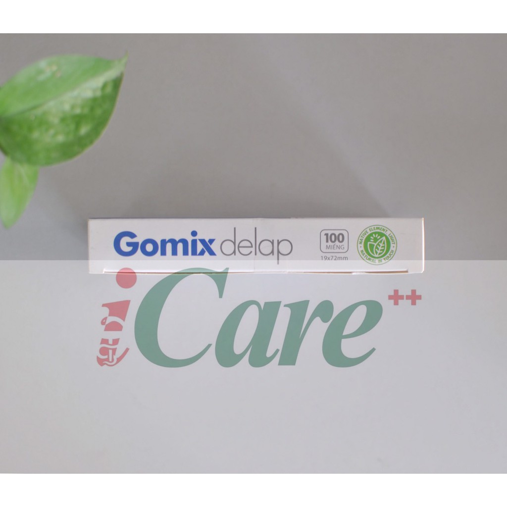 BĂNG GẠC VẾT THƯƠNG CHỐNG NƯỚC NƯỚC GOMIX DELAP (KÍCH THƯỚC 2X6)