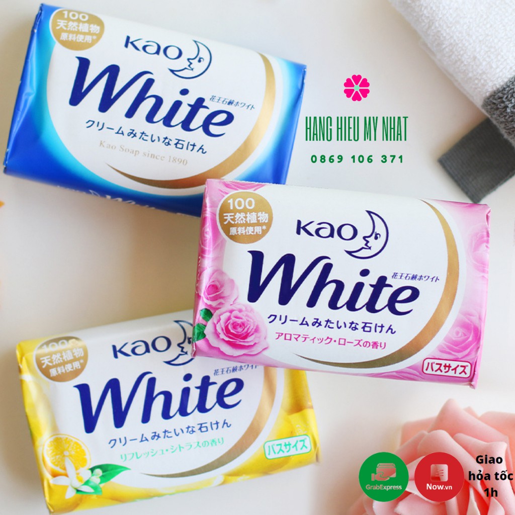 Bánh xà phòng trắng da Kao white Nhật
