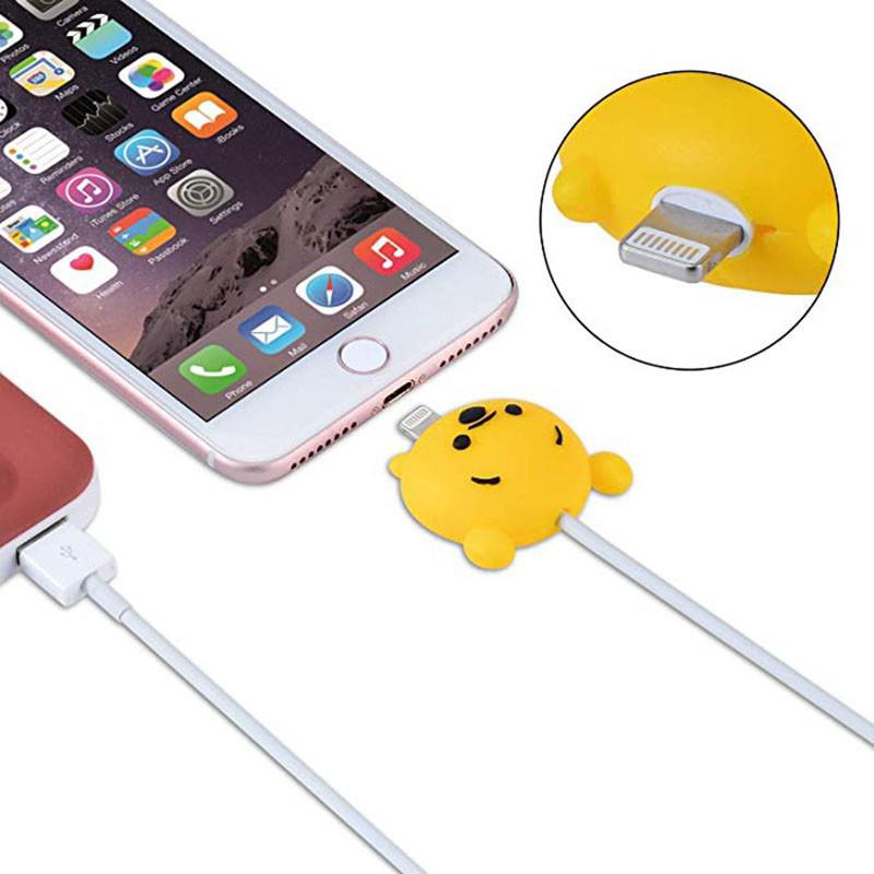 CABLE BITE Cartoon Stich Hellokitty Anti-Break Data Cable Protection Sleeve Superman