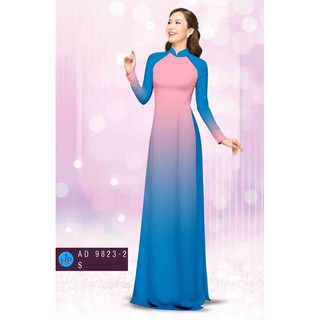 Vải may áo dài màu chuyển sắc