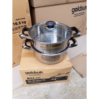 [Thanh lý] Xửng hấp inox Goldsun 24cm