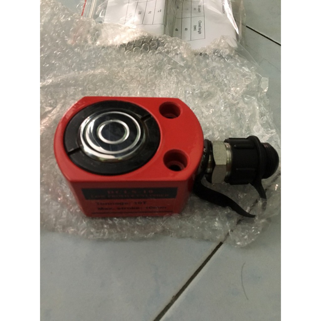Kích thủy lực 1 chiều mỏng 10 tấn hành trình 10mm TLP