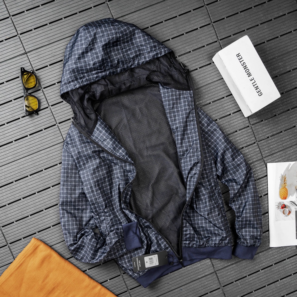 Áo khoác thể thao vải gió 2 lớp cao cấp, chống nắng và tia uv thấm hút tốt 5212