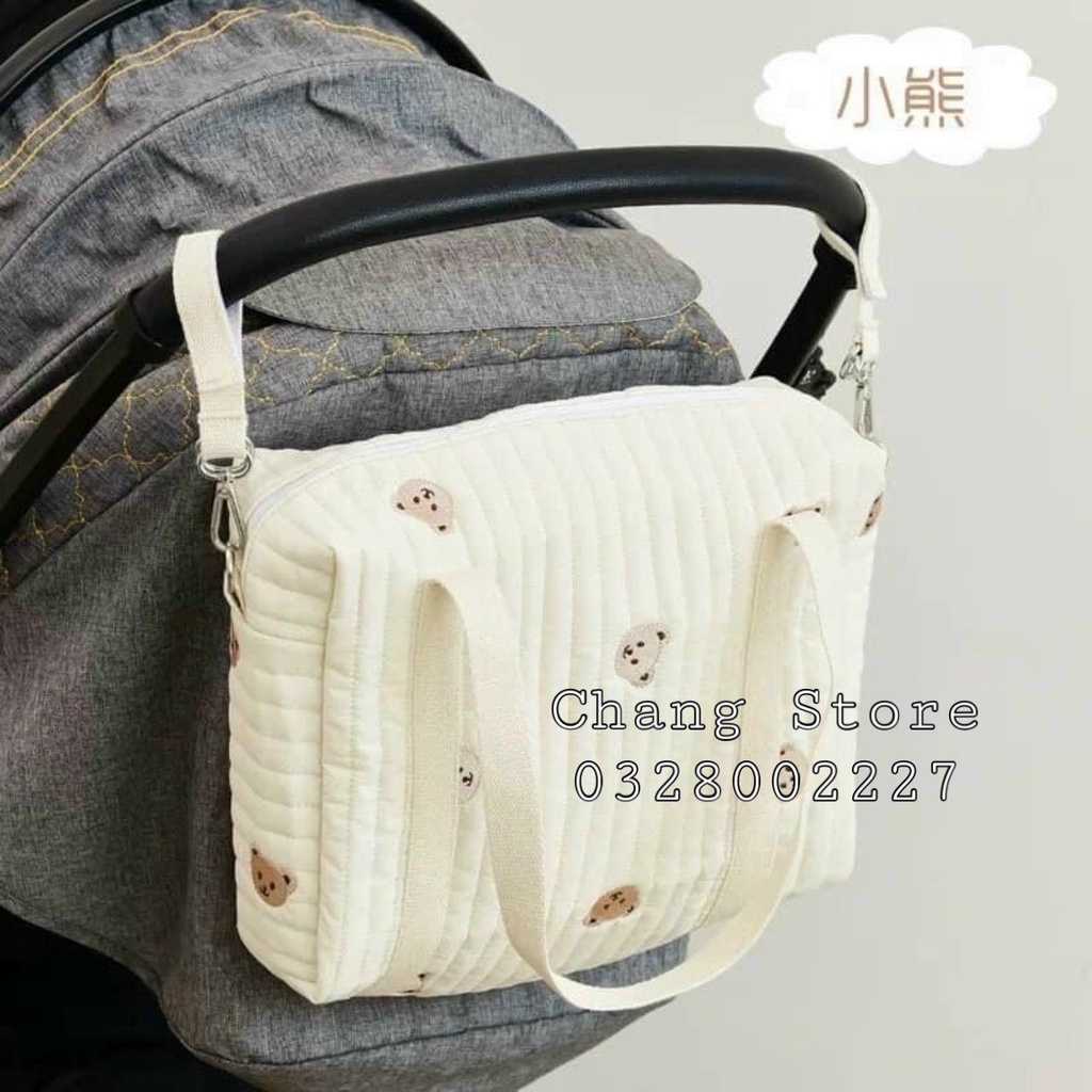 Túi xách thêu hoạ tiết cao cấp phong cách Hàn Quốc cho mẹ bỉm sữa