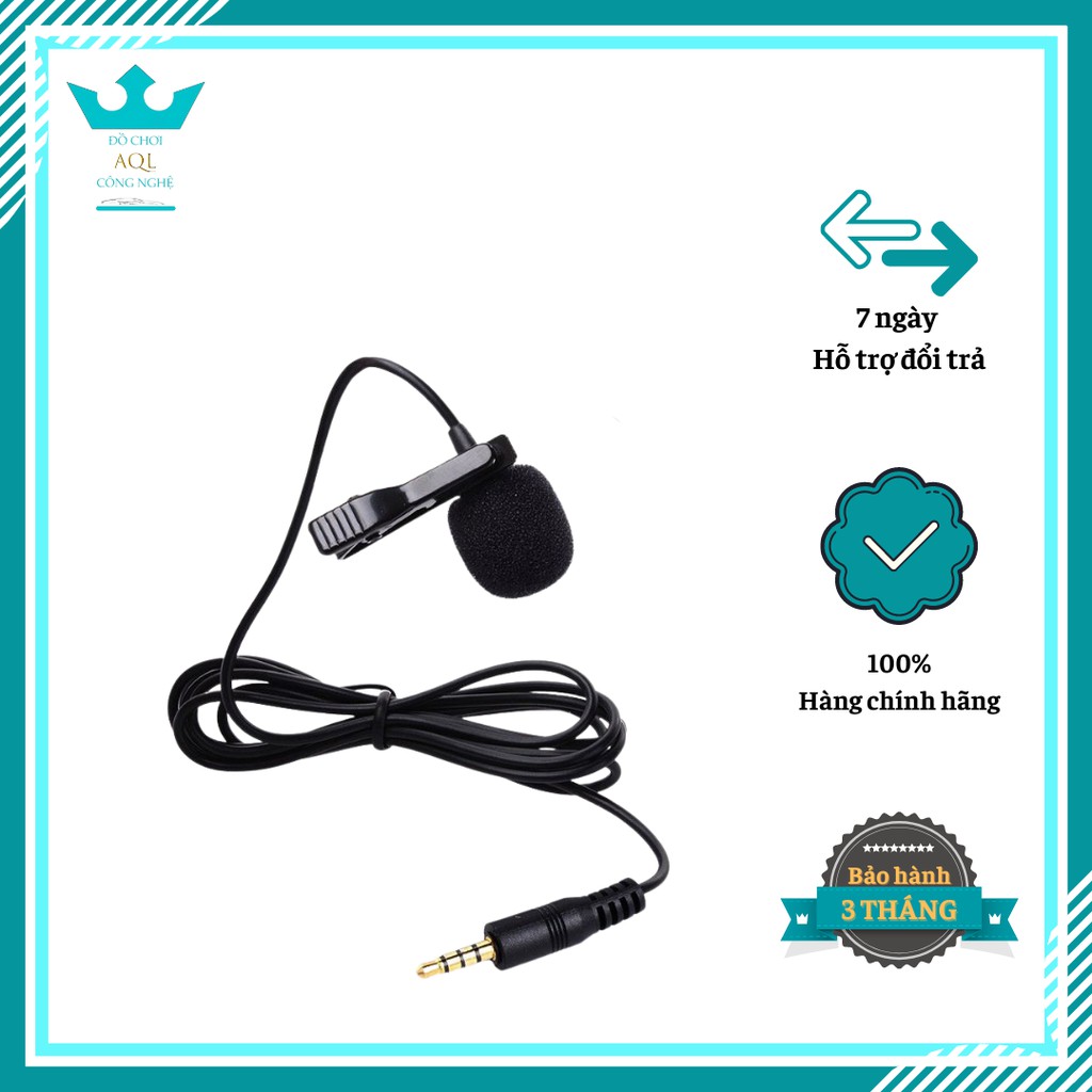 Mic Thu Âm Cài Áo 3.5mm Canoc U99 - Micro Thu Âm Cài Áo Cho Điện Thoại Máy Tính