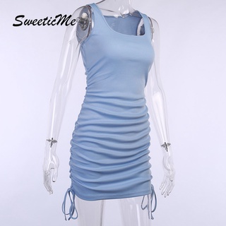Váy xếp ly không tay mới của SweeticMe dành cho nữ