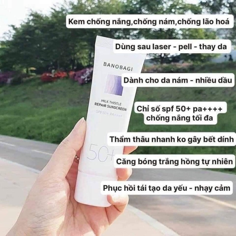 Kem chống nắng Banobagi Milk Thistle Repair Sunscreen 50ml SPF 50+ PA+++++