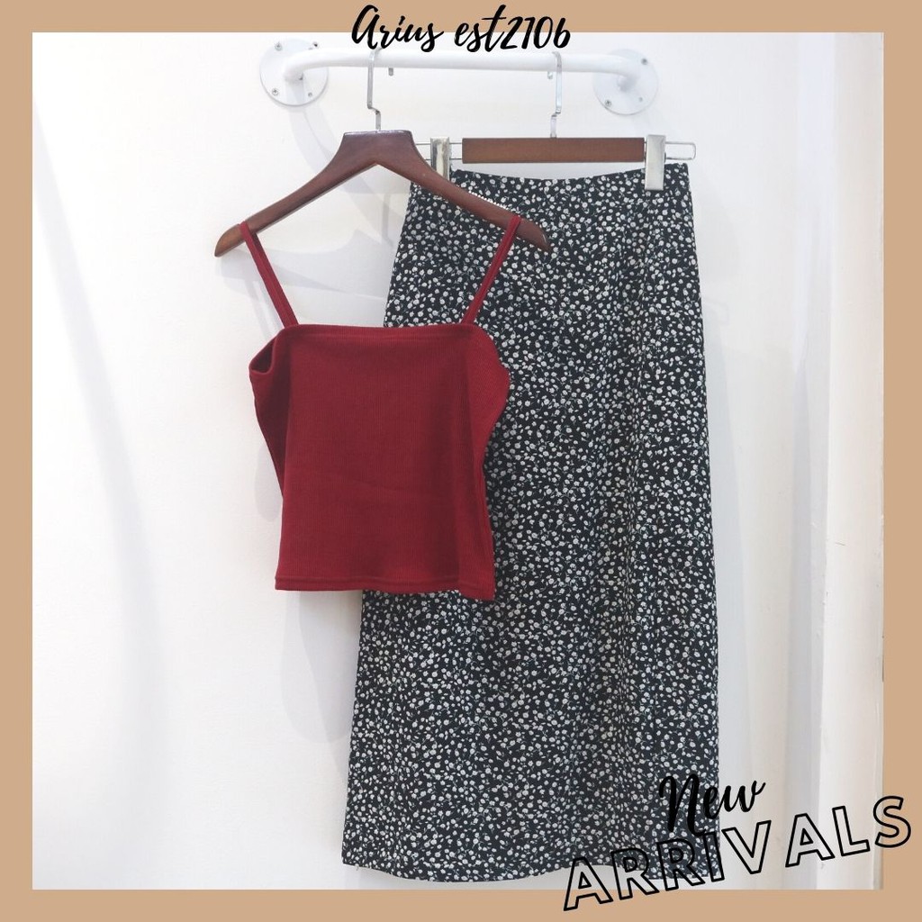 ariustees- Chân váy Florist midi skirt | BigBuy360 - bigbuy360.vn