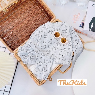 Bộ Cotton Quảng Châu mặc thu đông