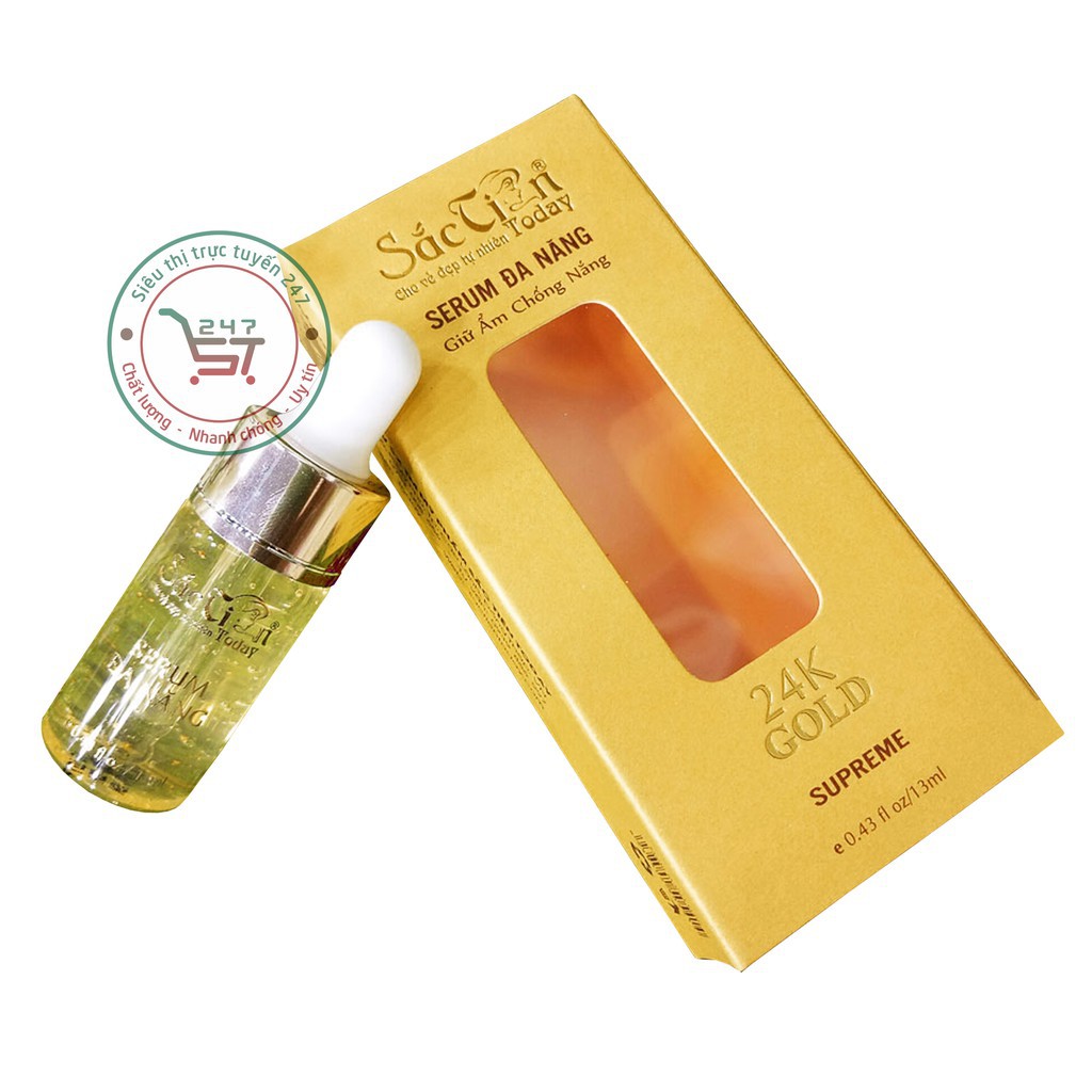 Serum đa năng Giữ ẩm Chống nắng Sắc Tiên Today 24K GOLD 13ml (Vàng) giá rẻ