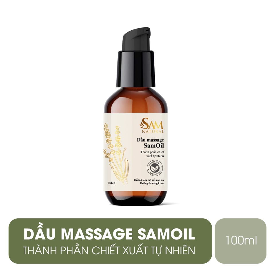Dầu massage da trước và sau sinh Samoil, hỗ trợ làm giảm rạn da, mờ sẹo.Dầu dưỡng ẩm, chống khô da 100ml