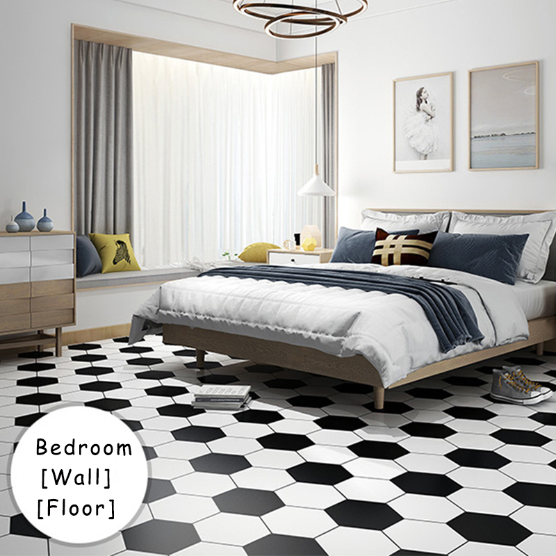 Giấy Dán Tường Dày Dặn Hình Lục Giác 60x100cm Chống Thấm Nước Chống Mài Mòn