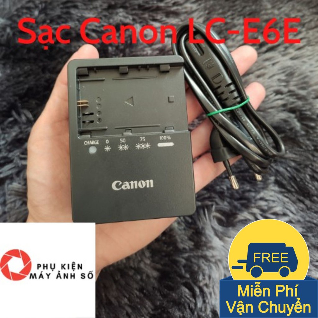 Sạc pin Canon LC E6E CAO CẤP TỰ NHẮT cho pin canon Lp E6 dùng Canon 5DII ,  5DIII , 6D , 7D, 70D, canon 60D | Shopee Việt Nam