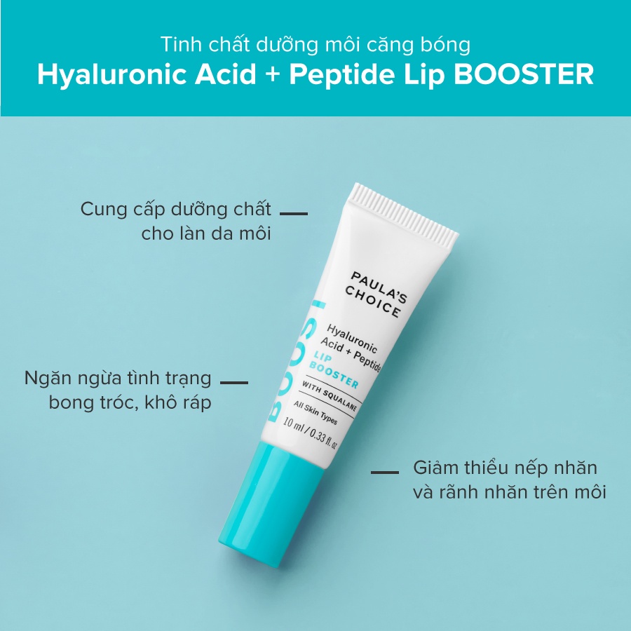 Tinh Chất Dưỡng Môi Paula’s Choice Hyaluronic Acid + Peptide Lip Booster 10ml