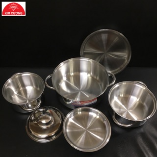 Bộ 3 nồi inox Queen Cook