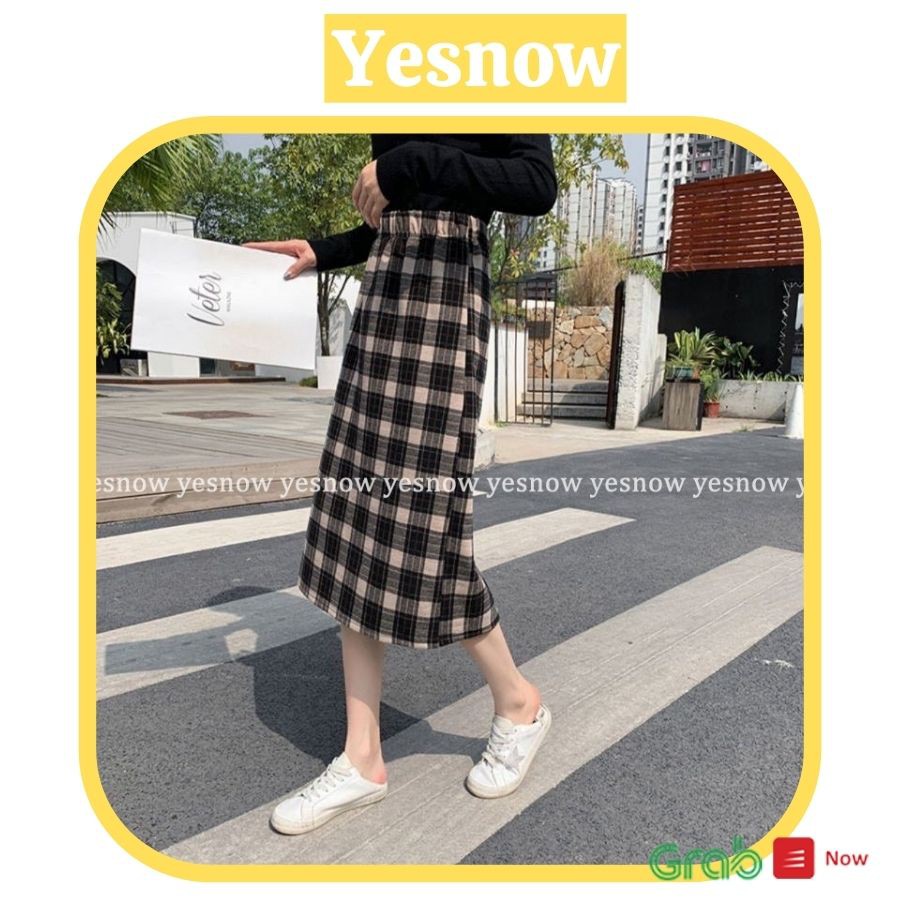 Chân váy dài kẻ ô dài Hàn Quốc, chân váy dáng dài 2 màu kẻ ô đen -kẻ nâu ( Ảnh thật , hàng có sẵn) | BigBuy360 - bigbuy360.vn