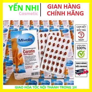 Viên uống chống nắng Carotin Mivolis ĐỨC 60 Viên mẫu mới date mới nhất
