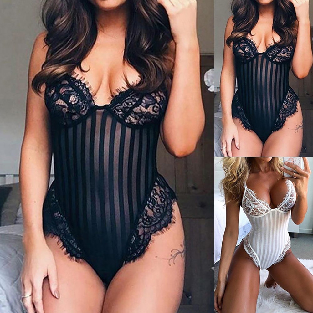 Bộ bodysuit ren xuyên thấu gợi cảm size S-2XL | BigBuy360 - bigbuy360.vn