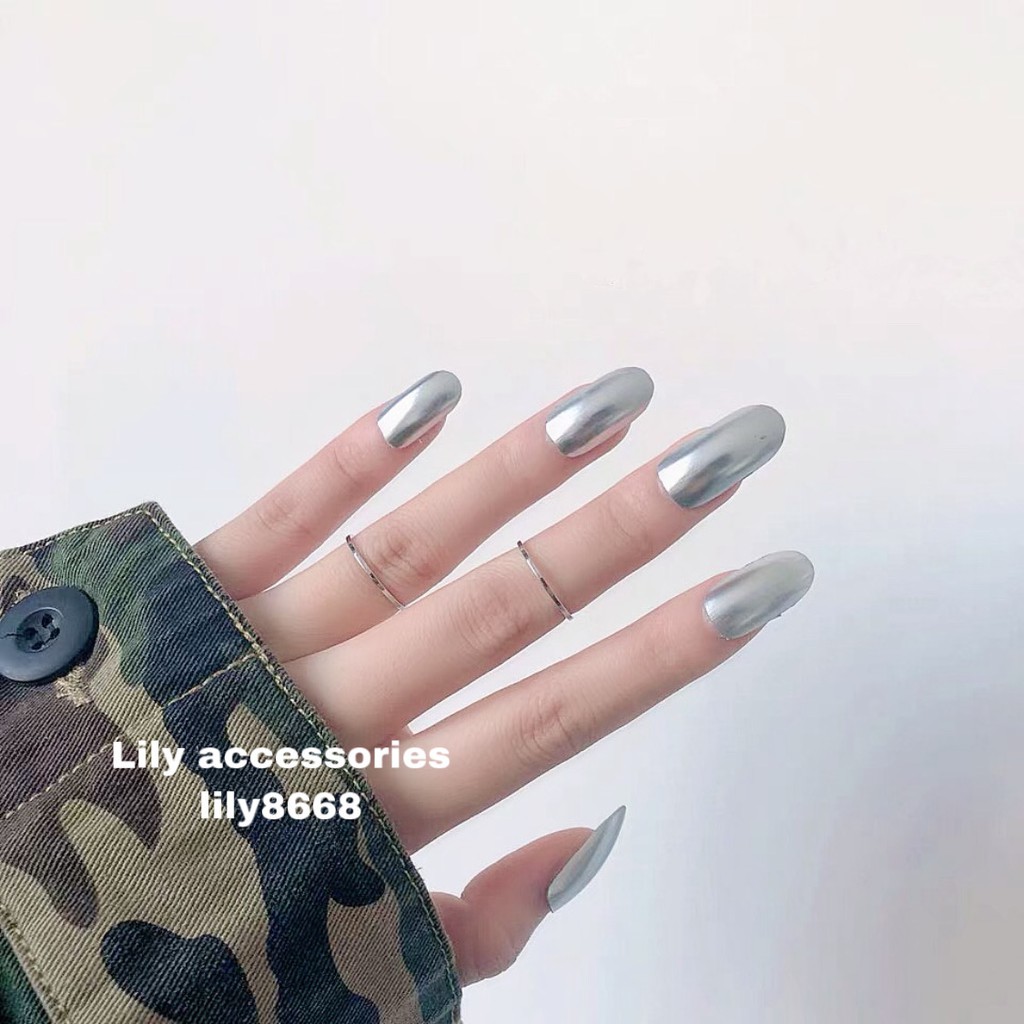 nhẫn titan trơn siêu mỏng nam nữ không gỉ không đen