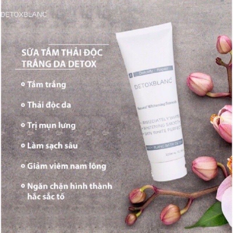 Body BLanC Bath DeTox 5 - Sữa tắm thải độc trắng da,hàng chính hãng