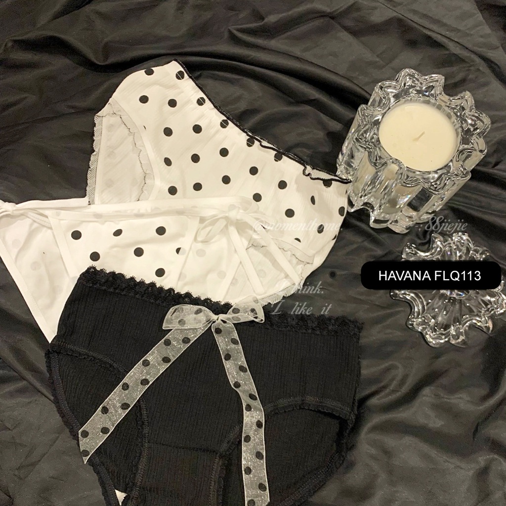 Quần lót nữ cotton KUTEBABY điệu đà, Quần chip nữ dễ thương Havana FLQ113
