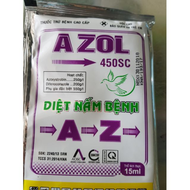 Thuốc trừ bệnh phổ rộng Azol 450SC
