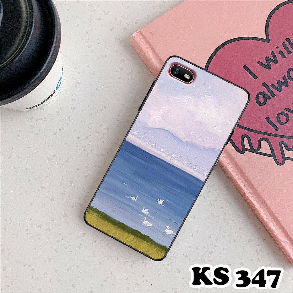 Ốp lưng Oppo A1k - Realme C1 - Ốp Oppo in hình Cánh đồng hoa - Chất liệu TPU siêu bền