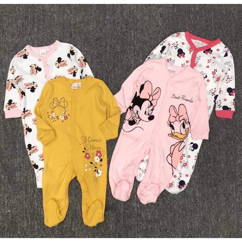 Body sleepsuit Micky mine xuất xịn bé gái