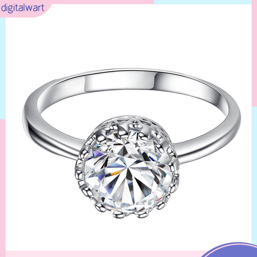 Nhẫn đính hôn cô dâu hình vương miện sang trọng